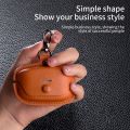 Leather TWS Earphone Protective Case with Hook For Sony WF-1000XM4. 