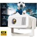 Smartbarry HT23 Projector Android 11 1280*720P support 4k 1080P 260ANSI Dual Wifi 180°flexible BT5.0 Cinema Outdoor Portable Projetor. 
