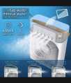 WOE   Mini Air Cooler Fan - Desk Air Cooler Nightstand Air conditioner - Mini evaporative Cooler LED light fan. 