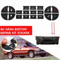 Motorcycle accessories AC Dash Button Repair Kit Dual Climate Control Decal Stickers For GM Vehicles. 