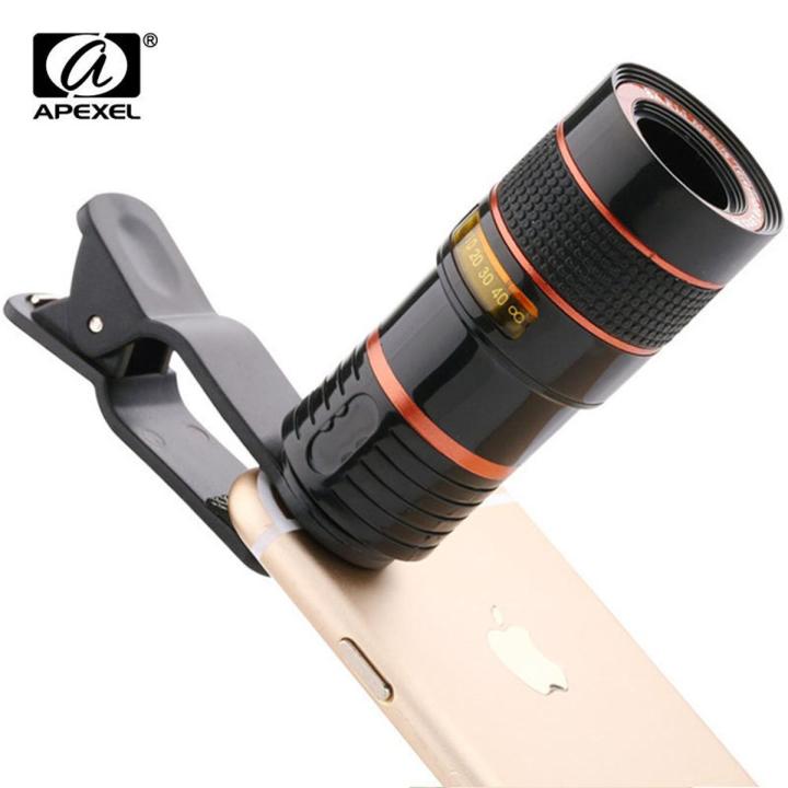 APEXEL 8X mobile phone lens zoom  HD non dark angle lens