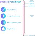 Stylus Pen, Stylus Pens for Touch Screens High Sensitivity Capacitive íPád Pencil Active Pen Compatible with íPäd/Tablets/îPhoné/Sám-sung/Lenòvo/ŁG&HTĆ Android/iOS (With Cap) PINK. 
