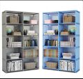 Competitive Price Thickened Book Rack Shelf Portable Metal Book Shelves, Folding Book Rack Almirah Design, Large Capacity Storage Shelves for Books, Toys , Light Weight Grocery. 