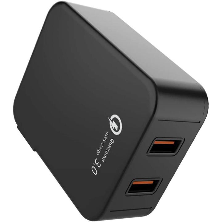 Wishinkle UL Certified 36W Wall Charger Quick Charge Qualcomm 3.0 Dual USB Ports for Galaxy S10 S9 S8 s20 s21 Edge  Note 8 7 10 20 plus LG_G6 g7 V20 Nexus HTC and many More
