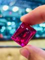 Anari Yaqoot Original Stone Red for ring Gemstone Garnet Stone Square Shape 11.5 Grams. 
