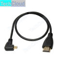 HDMI-compatible type A to D 90 Degree Micro HD to HD Cable Left/Right Angle for Digital camera Sony a6400 GH4 tablet 30cm/150cm. 