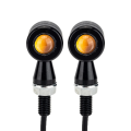 LED Indicators LI16 – Mini Metal Turn Signals – Bullet Flasher – Motorcycle Amber Light. 