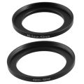 fasdaga 2PCS Replacement Metal Filter Step Up Ring Adapter for Camera, 40.5mm-52mm & 43mm-52mm. 