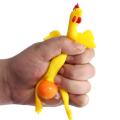Funny Gadgets Novelty Antistress Toy Squeeze Chicken Laying Egg Chicken Toys Keyring Squishy Kids Toys. 