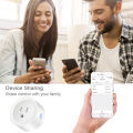 Professional Wireless Smart Home Power Socket Remote Control Socket WiFi Smart Timer Plug US Plug Output current: 10A. 