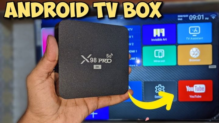X98 Pro TV BOX Android 12 8K HDR Ultra-HD Video 2.4G 5G WiFi 4GB+64G