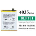 Realme 5 Pro BLP731 Battery Replacement, 4035mAh High Capacity Battery for Long Lasting Performance. 