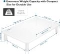 BONTEC Monitor Stand Riser Computer LCD Stand with Mesh Platform for Laptop, Computer, iMac, PC. 