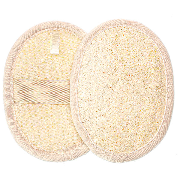 Natural Bath & Body Exfoliating Scrub Pad, Loofah Shower Pad for Hands & Body, Exfoliating Bath Body Scrubber Brush, Organic Hands & Body Scrubber, Naturl Dried Luffah Pad, Dead Skin Remover Pad & Scrubber, Soft Bath Luffah
