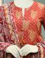 Junaid Jamshed Maroon Lawn 2 Piece Unstitched Suit for Women JLAWN-S-JDS-23-1031 Alif. 