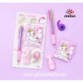 Cute Baby Doll Theme Stationery Gift Set For Kids-Small Pocket Diary, Mini Highlighter, Ballpoint And Stickers,Kids Stationery Gift Sets-1806. 