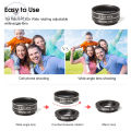 Vocoal Ph-one Camera Lens Smart-phone Mobile Ph-one Lenses Wide Angle Micro Camera 3 IN 1 Clip Lens Professional Universal Clip Ph-one Lens for iPhone Huawei Xiaomi Samsung Other Smartphones. 