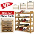 Bamboo Wooden Shelf Multi purpose Shoe Rack Storage Organizers. 