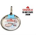 Sonex Hot Plate 26 cm Stainless steel Best Quality. 