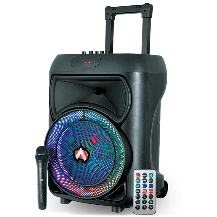Audionic Speaker Mehfil MH-715 Portable Speaker with Mic, Wireless Speaker great as a Karaoke Speaker, 40W Bluetooth Speaker, Speaker with 3000mAh, Trolly Speakker with  Wireless MIC