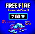 Garena Free Fire Diamonds  710. 