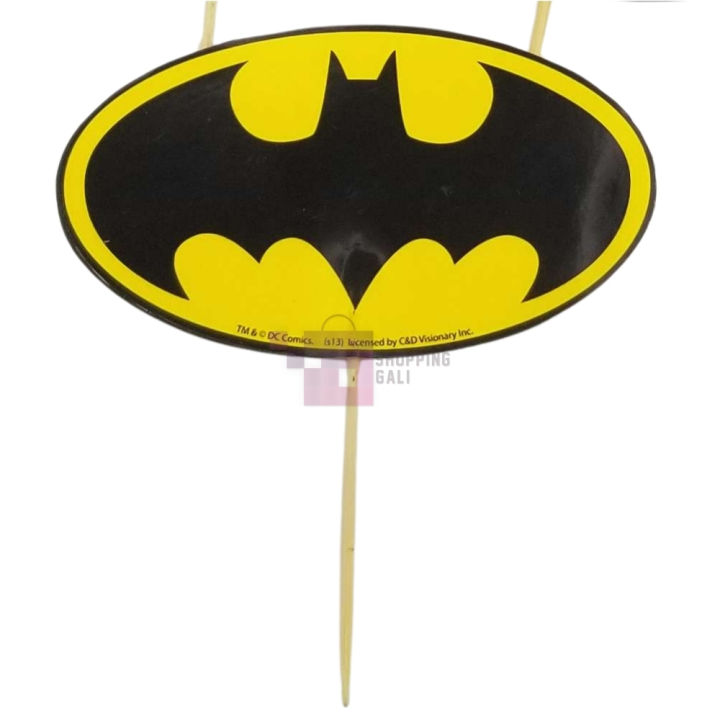Batman%20Cupcake%20Toppers%20-%202.5%20Inch%20-%20Batman%20Themed%20Party%20-%20Yellow%20-%20Boys%20-%20Pack%20Of%2010%20-%20Image%202