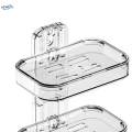 Soap Dish Holder Decorative Clear Soap Storage Rack for Bathroom Tub Counter. 