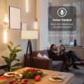 2 in 1 Maxcio Smart LED Light Bulb, Dimmable,Color Changing Ambience Light, Compatible with Alexa, WiFi APP Remote Control, No Hub Required, 9W, E14 Base Holder - 2 Bulb Per Pack. 