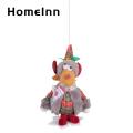Romantic Christmas Decoration Southeast Asian Buyers' Favorite 3d Plush Christmas Santa Doll Hanging Decoration Festive Xmas Tree Ornament for Party Holiday Decor Gift Christmas Hanging Decoration. 