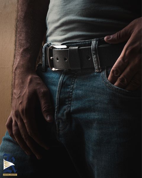 Big gauge Leather belt