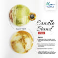 Universal Style Natural Stone Decorative Candle Carved Onyx Stand Holder. 