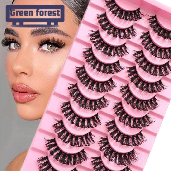 Green forest Artificial Eyelash Easy to Use Eye Extension Thick Fluffy Lashes