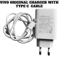 Vivo Original Charger With 6 Ampere Type C cable Compatible For Vivo And Other Android which  supports type c cable. 