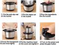 New Silver crest Stainless Steel Electric Meat And Vegetable Grinder Chopper 5L – Powerful 5 Speeds,100% Chopper motor/ Compact Size – German Design |1000W -OverHeat Protection thermal Switch |2 x6 Blades (SILVER ). 