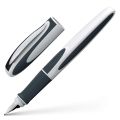 Schneider Ray Fountain Pen - High-quality stainless steel nib M+ with iridium tip (Made in Germany) smooth writing with futuristic design -  rubberised grip profile is suitable for professionals, students and school beginners. 