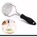 Stainless Steel Pusher/Potato Masher With Broad Mashing Plate For Smooth Mashed Potatoes Fruit Vegetable Tools Press Crusher. 