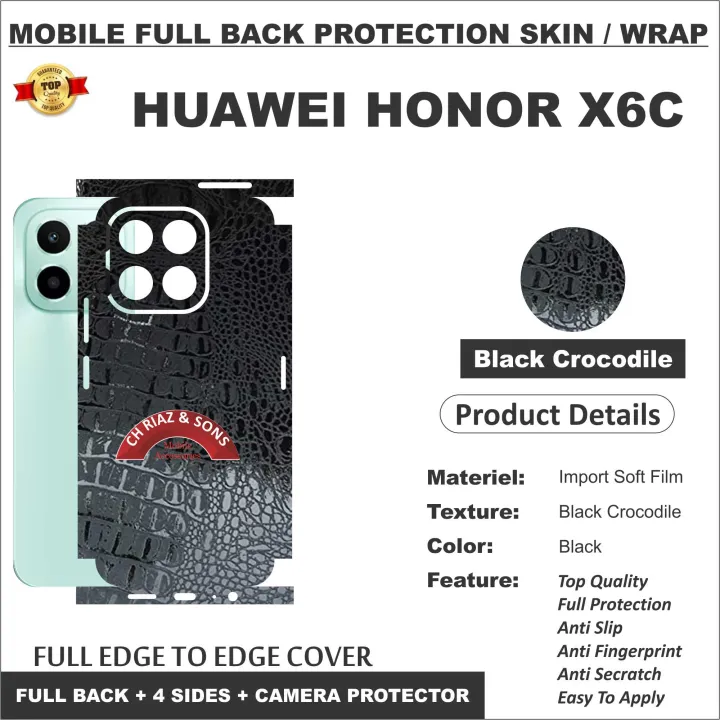 Huawei%20Honor%20X6C%20FULL%20BACK%20360%20premium%20Protection%20Skin%20Wrap%20/%20Protection%20Sticker%20With%204%20sides%20and%20camera%20Protection%20full%20cover%20Premium%20Quality%20-%20Image%203