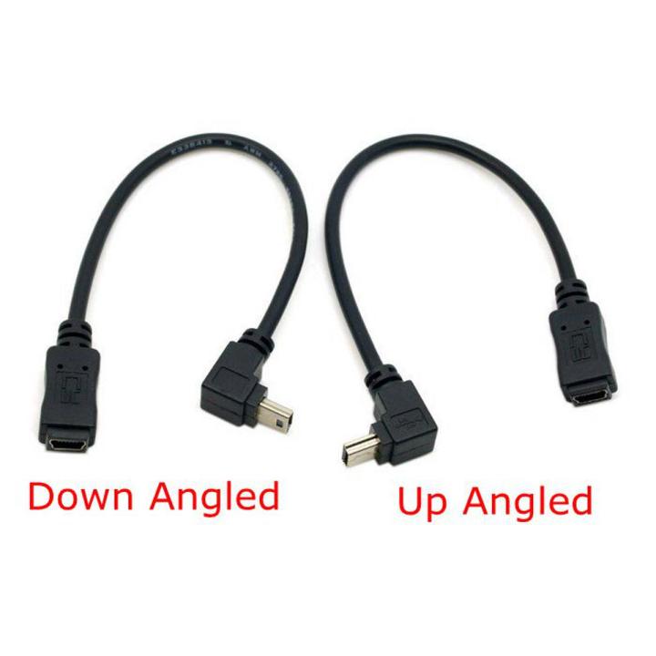 【All Of Me】Degree Up Direction Angled Mini USB 5 Pin Male to Female Extension Cable 0.2m 20cm MiniUSB adapter short Cable