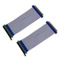 PCI-E Express 16X Riser Card Extender Extension Cable Ribbon Flex. 