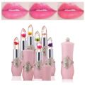 Jelly Flower Lipstick Change Color Lip Balm Moisturizing Crystal Color Gloss Nutritious Lip Lasting Waterproof Translucent. 