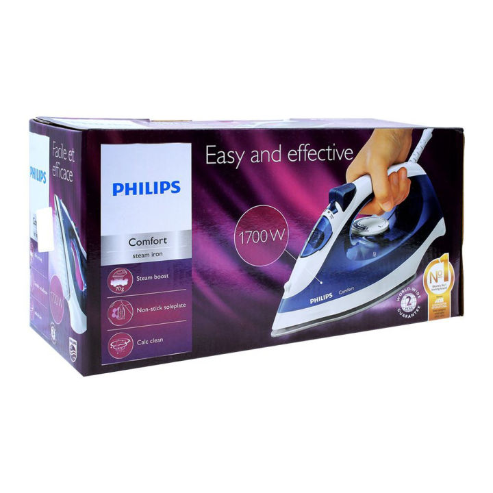 Philips%201700%20Watts%20Comfort%20Steam%20Iron,%20Steam%20Boost,%20Blue%20GC1430%20-%20Image%204