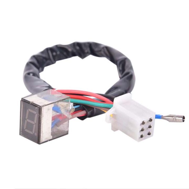 LED Universal Digital Gear Indicator Motorcycle Display Shift Lever Sensor YULING
