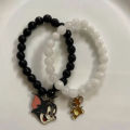 Tom and jerry couple bracelet long distance couple bracelet friendship braclet best friend bracelet duo braclet. 
