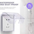 "Plastic Wall Switch Waterproof Cover with Flip Cap - Durable Wall Socket Waterproof Protection Box for Switches, Board Panel Switch Cover for Enhanced Safety, Versatile Design in Random Colors". 