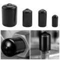 80 Pieces Rubber End Caps Flexible Bolt Covers Screw Caps Thread Protectors in 4 Sizes 1/4 to 3/4 Inch (Black). 