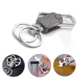 Keep Working Fidget Cube Keychain Car Key Holder 360-degree Rotating Keyring Zinc Ally Bottle Opener. 