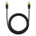 Baseus Cat7 Ethernet Cable, 10Gbps Ultra Speed Gigabit Round RJ45 LAN Cable, Pure Copper Internet Network Wire for Gaming PS4, Xbox One, PS5, PC Laptop Router, Computer. 