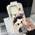 Trendy Cute Couples Pop Mart Labubu Funny Cartoon Casing Compatible for IPhone 15 16 12 11 14 13 Pro Max 16 14 15 Plus XR X XS Max Luxury Soft Case. 