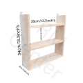 Wooden Spice Rack || Wooden Shelf || Kitchen Organization idea || Kitchen Shelves || Essential Oil Rack || Spices || Jar Shelf || With Jars and Without Jars LightBrown & clear Clour. 