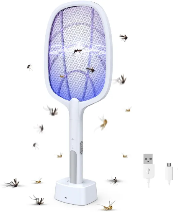 Imported 2-in-1 Rechargeable Mosquito Killer Racket Electric Fly ...